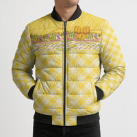 Hawaii Palaka Pikake Lokelani Plumeria Bomber Puffer Jacket Melemele Coquette Bow