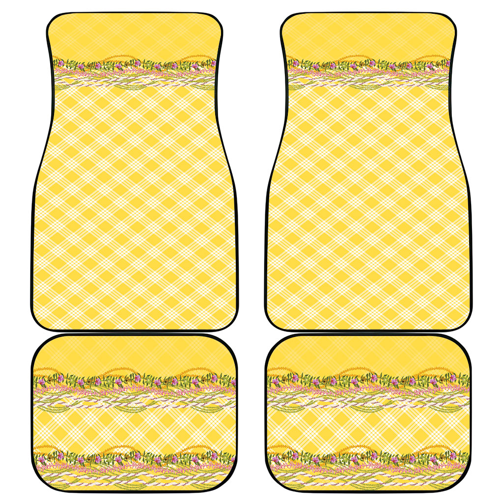 Hawaii Palaka Pikake Lokelani Plumeria Car Mats Melemele Coquette Bow