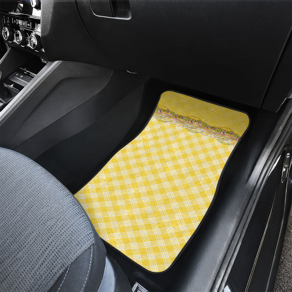 Hawaii Palaka Pikake Lokelani Plumeria Car Mats Melemele Coquette Bow