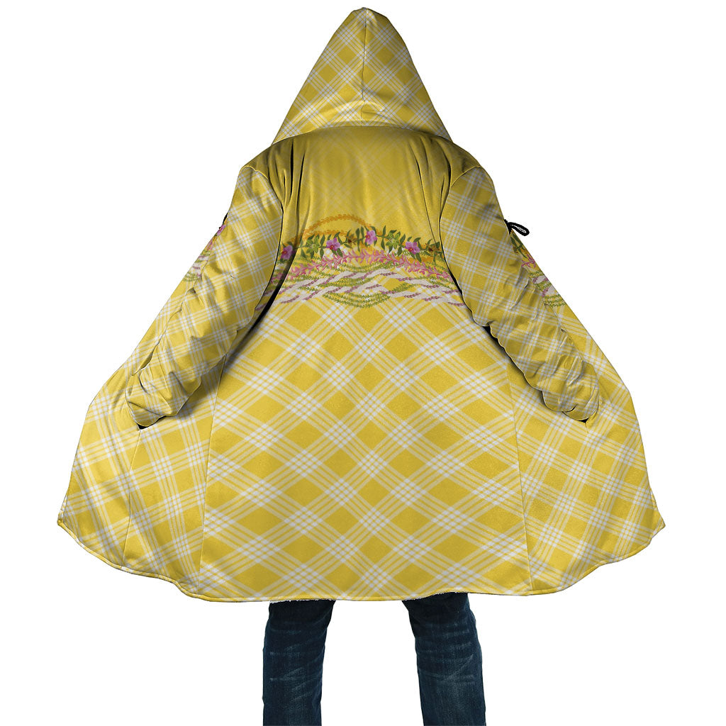 Hawaii Palaka Pikake Lokelani Plumeria Cloak Melemele Coquette Bow LT01 Unisex Yellow - Polynesian Pride