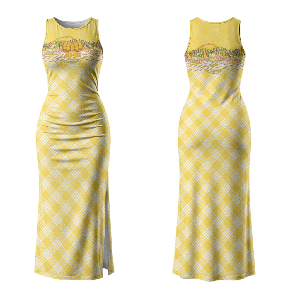 Hawaii Palaka Pikake Lokelani Plumeria Couples Matching Tank Maxi Dress and Hawaiian Shirt Melemele Coquette Bow LT01 - Polynesian Pride