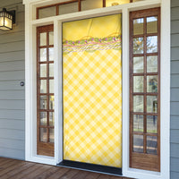 Hawaii Palaka Pikake Lokelani Plumeria Door Cover Melemele Coquette Bow
