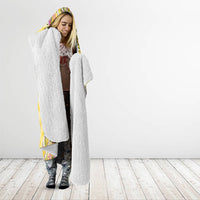Hawaii Palaka Pikake Lokelani Plumeria Hooded Blanket Melemele Coquette Bow