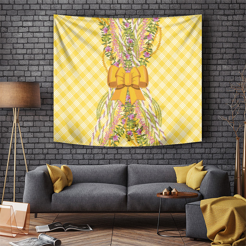 Hawaii Palaka Pikake Lokelani Plumeria Tapestry Melemele Coquette Bow
