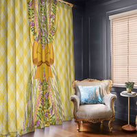 Hawaii Palaka Pikake Lokelani Plumeria Window Curtain Melemele Coquette Bow