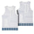Samoa Siapo Blue Trimmed Basketball Jersey Samoa White Sunday - Polynesian Pride