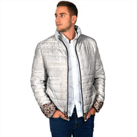 Samoa Siapo Brown Trimmed Padded Jacket Samoa White Sunday LT01 - Polynesian Pride