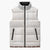 Samoa Siapo Brown Trimmed Sleeveless Puffer Jacket Samoa White Sunday - Polynesian Pride