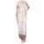 Samoa Siapo Brown Trimmed Tank Maxi Dress Samoa White Sunday - Polynesian Pride