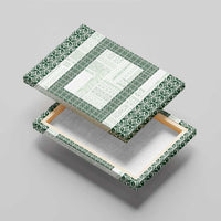 Samoa Siapo Green Trimmed Canvas Wall Art Samoa White Sunday - Polynesian Pride