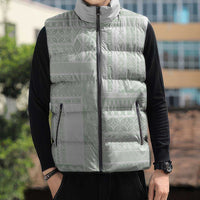 Samoa Siapo Green Trimmed Sleeveless Puffer Jacket Samoa White Sunday LT01 - Polynesian Pride
