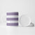 Samoa Siapo Purple Trimmed Ceramic Mug Samoa White Sunday - Polynesian Pride