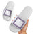 Samoa Siapo Purple Trimmed Slide Sandals Samoa White Sunday - Polynesian Pride