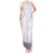 Samoa Siapo Purple Trimmed Tank Maxi Dress Samoa White Sunday - Polynesian Pride