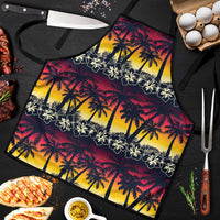 Hawaii Hibiscus Palm Tree Sunset Apron Tropical Style - Polynesian Pride