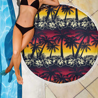 Hawaii Hibiscus Palm Tree Sunset Beach Blanket Tropical Style - Polynesian Pride