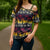 Hawaii Hibiscus Palm Tree Sunset Cross Shoulder Shirt Tropical Style - Polynesian Pride