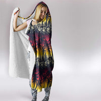 Hawaii Hibiscus Palm Tree Sunset Hooded Blanket Tropical Style - Polynesian Pride