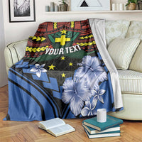 Personalised Vanuatu Tafea Province Blanket Unique Tropical Tribal Pattern LT01 Colorful - Polynesian Pride
