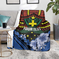 Personalised Vanuatu Tafea Province Blanket Unique Tropical Tribal Pattern LT01 - Polynesian Pride