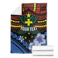 Personalised Vanuatu Tafea Province Blanket Unique Tropical Tribal Pattern LT01 - Polynesian Pride