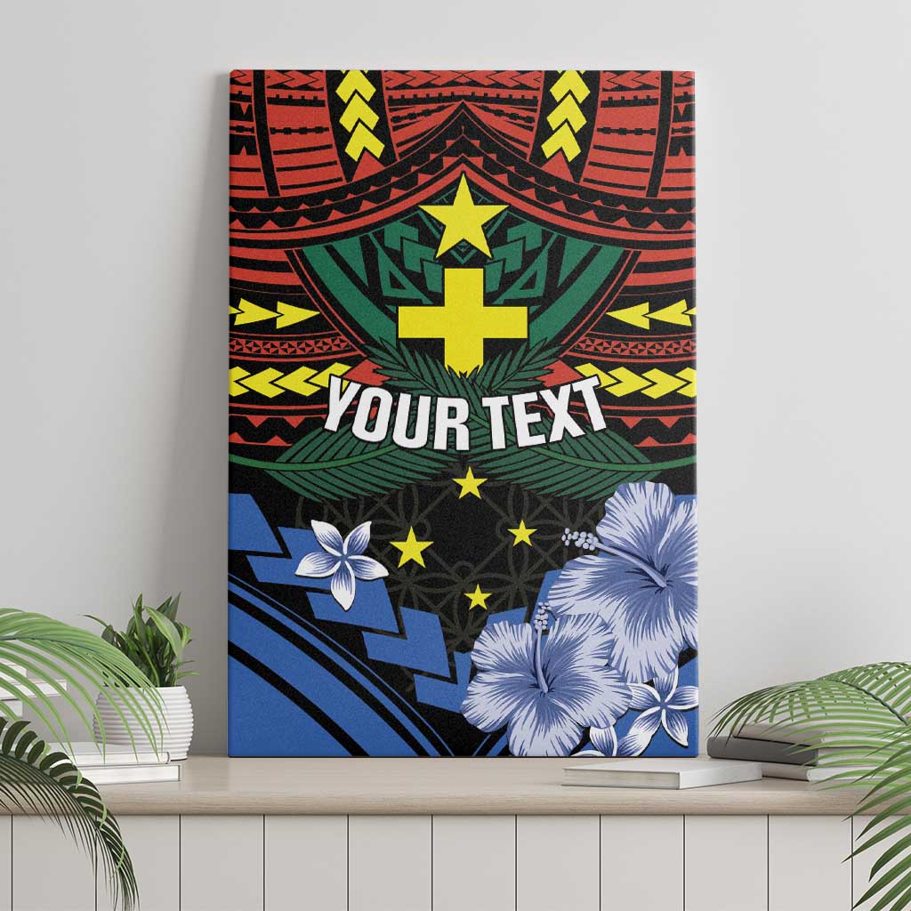 Personalised Vanuatu Tafea Province Canvas Wall Art Unique Tropical Tribal Pattern LT01 - Polynesian Pride