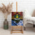 Personalised Vanuatu Tafea Province Canvas Wall Art Unique Tropical Tribal Pattern