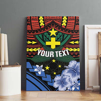 Personalised Vanuatu Tafea Province Canvas Wall Art Unique Tropical Tribal Pattern LT01 - Polynesian Pride