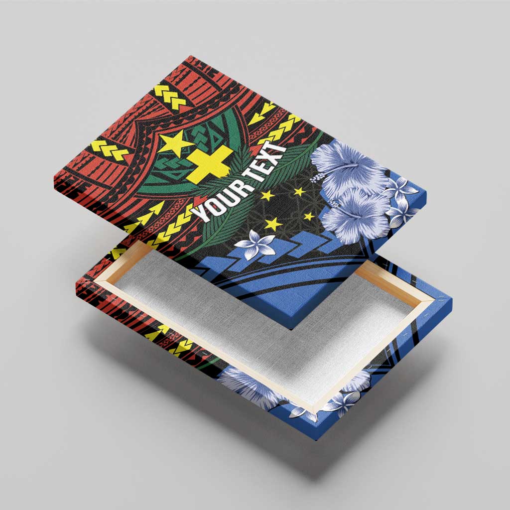 Personalised Vanuatu Tafea Province Canvas Wall Art Unique Tropical Tribal Pattern LT01 - Polynesian Pride