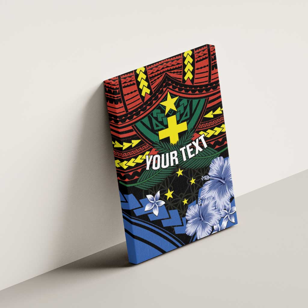 Personalised Vanuatu Tafea Province Canvas Wall Art Unique Tropical Tribal Pattern LT01 - Polynesian Pride
