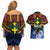 Personalised Vanuatu Tafea Province Couples Matching Off Shoulder Short Dress and Hawaiian Shirt Unique Tropical Tribal Pattern