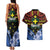 Personalised Vanuatu Tafea Province Couples Matching Tank Maxi Dress and Hawaiian Shirt Unique Tropical Tribal Pattern