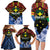 Personalised Vanuatu Tafea Province Family Matching Long Sleeve Bodycon Dress and Hawaiian Shirt Unique Tropical Tribal Pattern