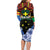 Personalised Vanuatu Tafea Province Family Matching Long Sleeve Bodycon Dress and Hawaiian Shirt Unique Tropical Tribal Pattern