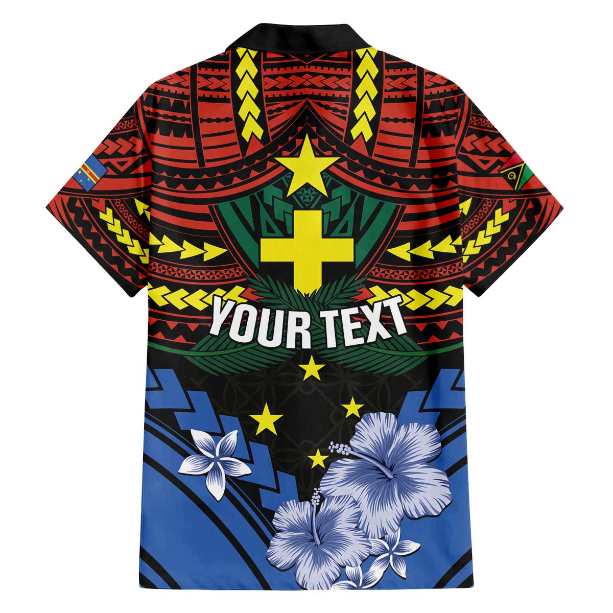 Personalised Vanuatu Tafea Province Family Matching Off The Shoulder Long Sleeve Dress and Hawaiian Shirt Unique Tropical Tribal Pattern