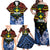 Personalised Vanuatu Tafea Province Family Matching Off Shoulder Maxi Dress and Hawaiian Shirt Unique Tropical Tribal Pattern