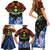 Personalised Vanuatu Tafea Province Family Matching Short Sleeve Bodycon Dress and Hawaiian Shirt Unique Tropical Tribal Pattern