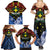 Personalised Vanuatu Tafea Province Family Matching Summer Maxi Dress and Hawaiian Shirt Unique Tropical Tribal Pattern