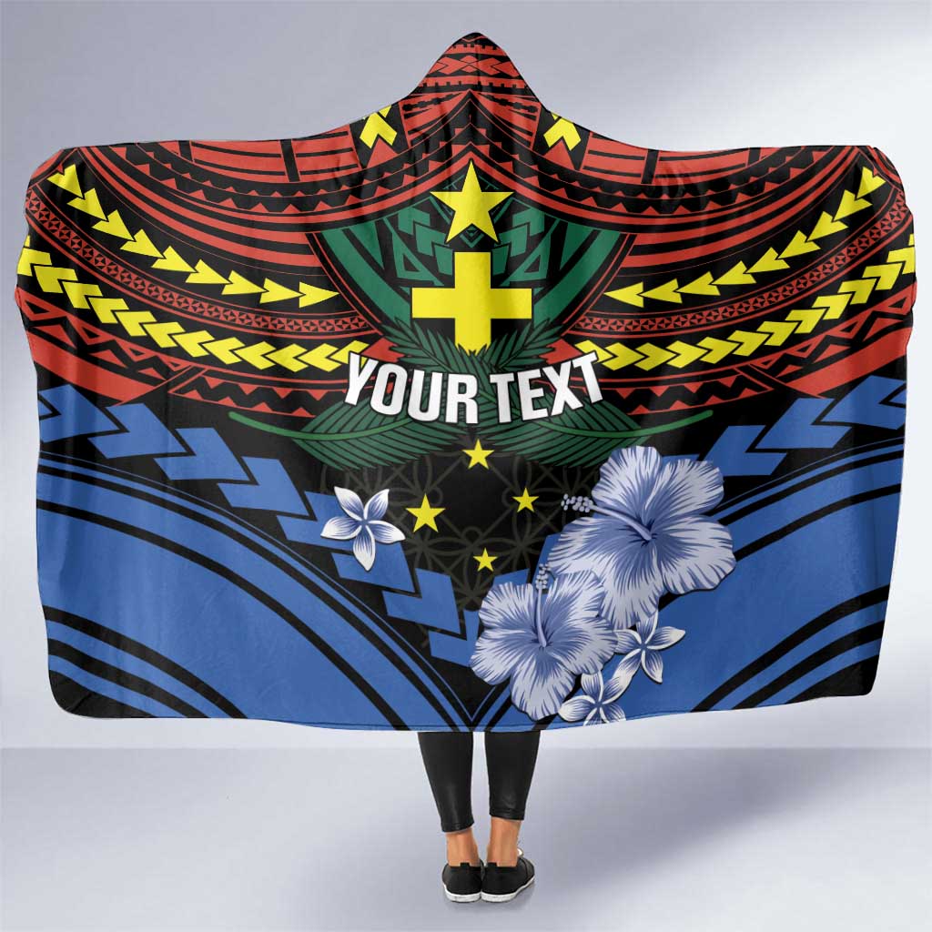 Personalised Vanuatu Tafea Province Hooded Blanket Unique Tropical Tribal Pattern LT01 One Size Colorful - Polynesian Pride
