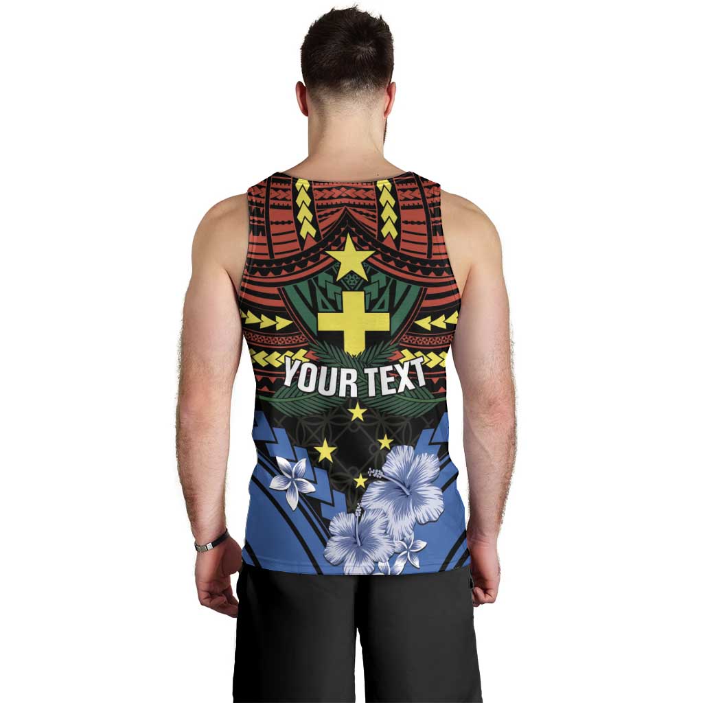 Personalised Vanuatu Tafea Province Men Tank Top Unique Tropical Tribal Pattern LT01 - Polynesian Pride