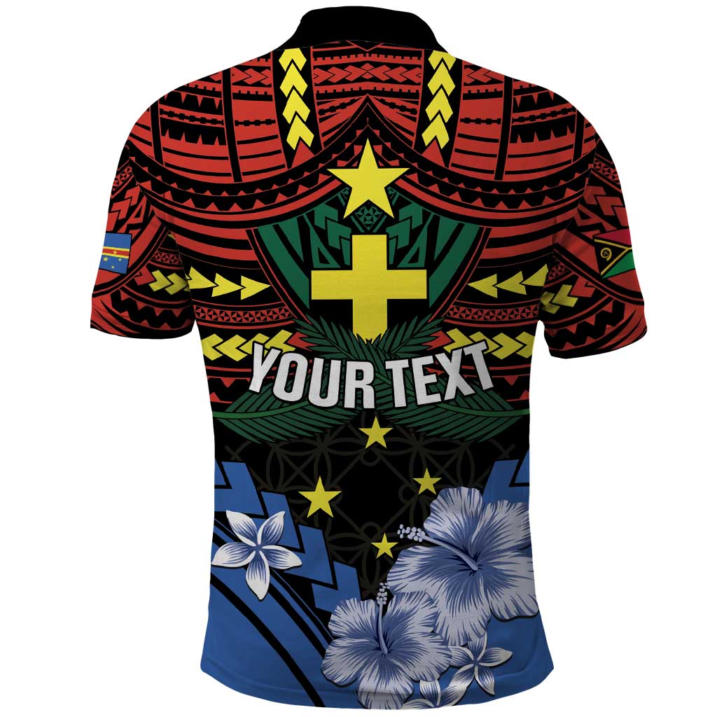Personalised Vanuatu Tafea Province Polo Shirt Unique Tropical Tribal Pattern