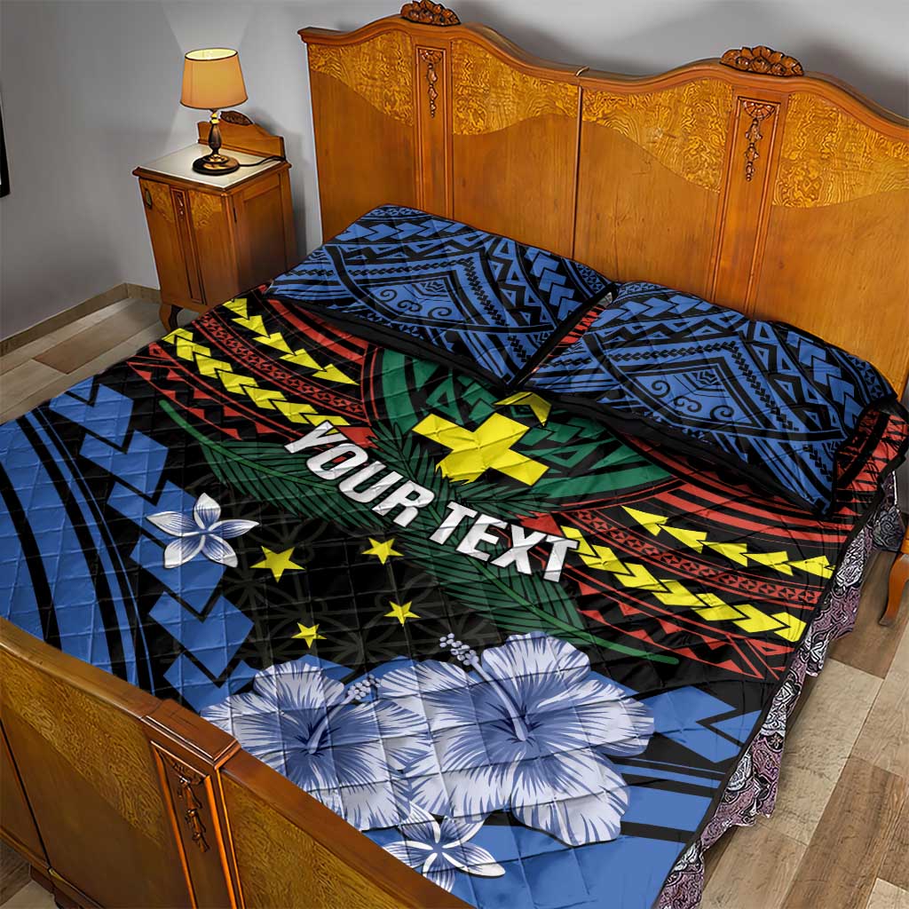 Personalised Vanuatu Tafea Province Quilt Bed Set Unique Tropical Tribal Pattern LT01 - Polynesian Pride