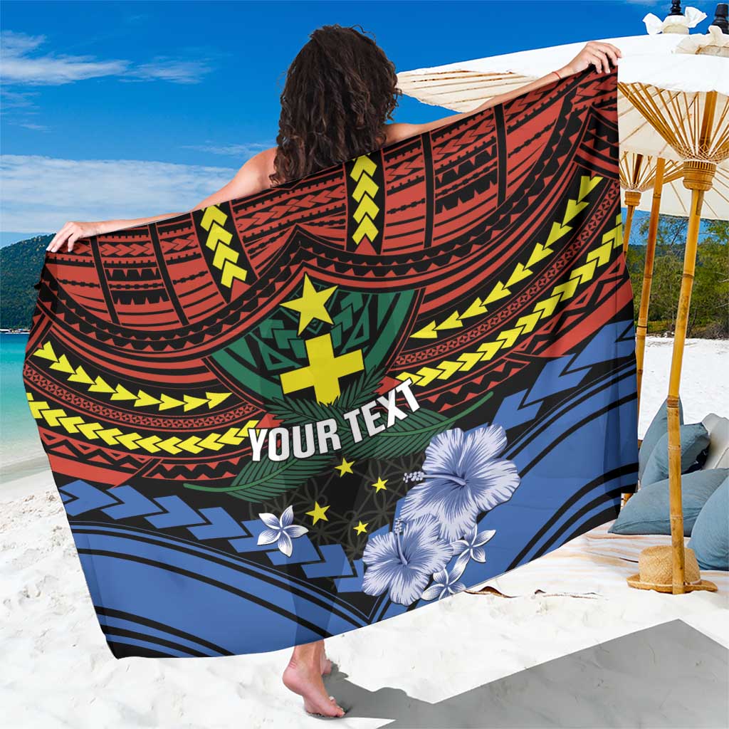 Personalised Vanuatu Tafea Province Sarong Unique Tropical Tribal Pattern