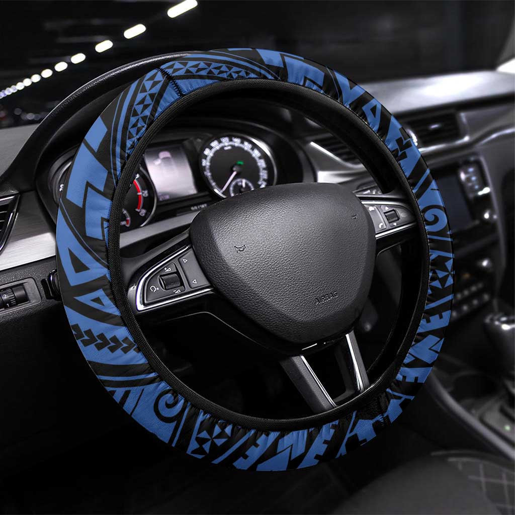Vanuatu Tafea Province Steering Wheel Cover Unique Tropical Tribal Pattern LT01 Universal Fit Colorful - Polynesian Pride