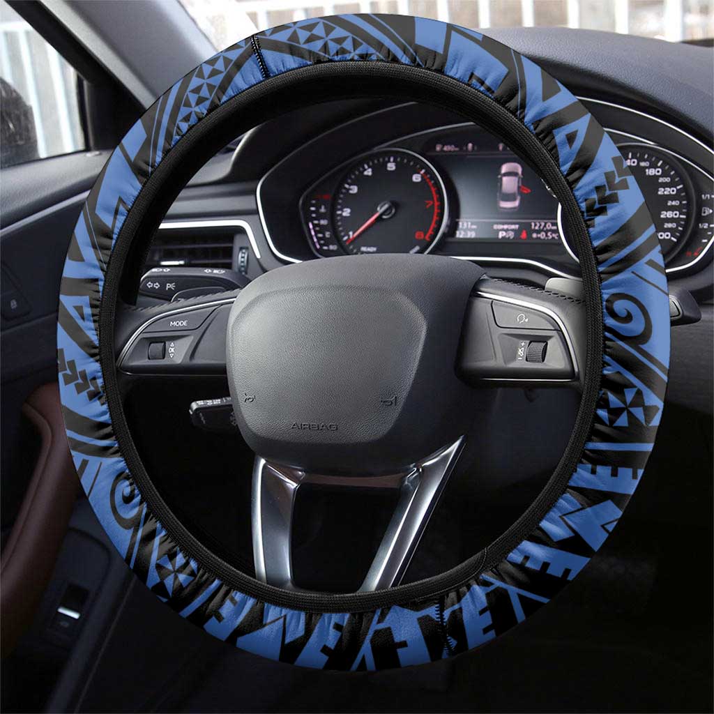 Vanuatu Tafea Province Steering Wheel Cover Unique Tropical Tribal Pattern LT01 - Polynesian Pride