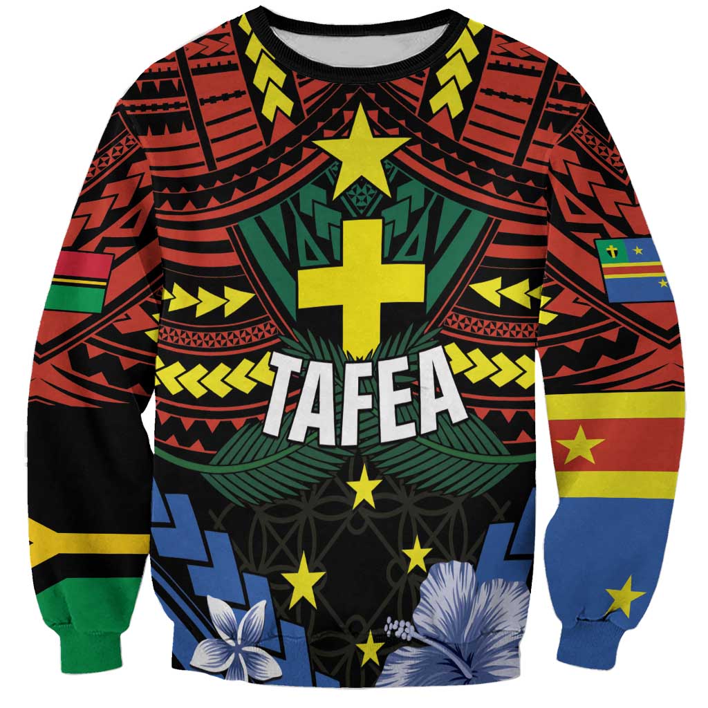Personalised Vanuatu Tafea Province Sweatshirt Unique Tropical Tribal Pattern LT01 Unisex Colorful - Polynesian Pride