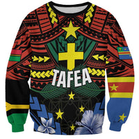 Personalised Vanuatu Tafea Province Sweatshirt Unique Tropical Tribal Pattern LT01 Unisex Colorful - Polynesian Pride
