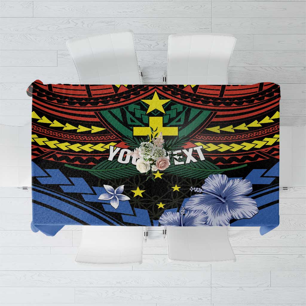 Personalised Vanuatu Tafea Province Tablecloth Unique Tropical Tribal Pattern LT01 Colorful - Polynesian Pride