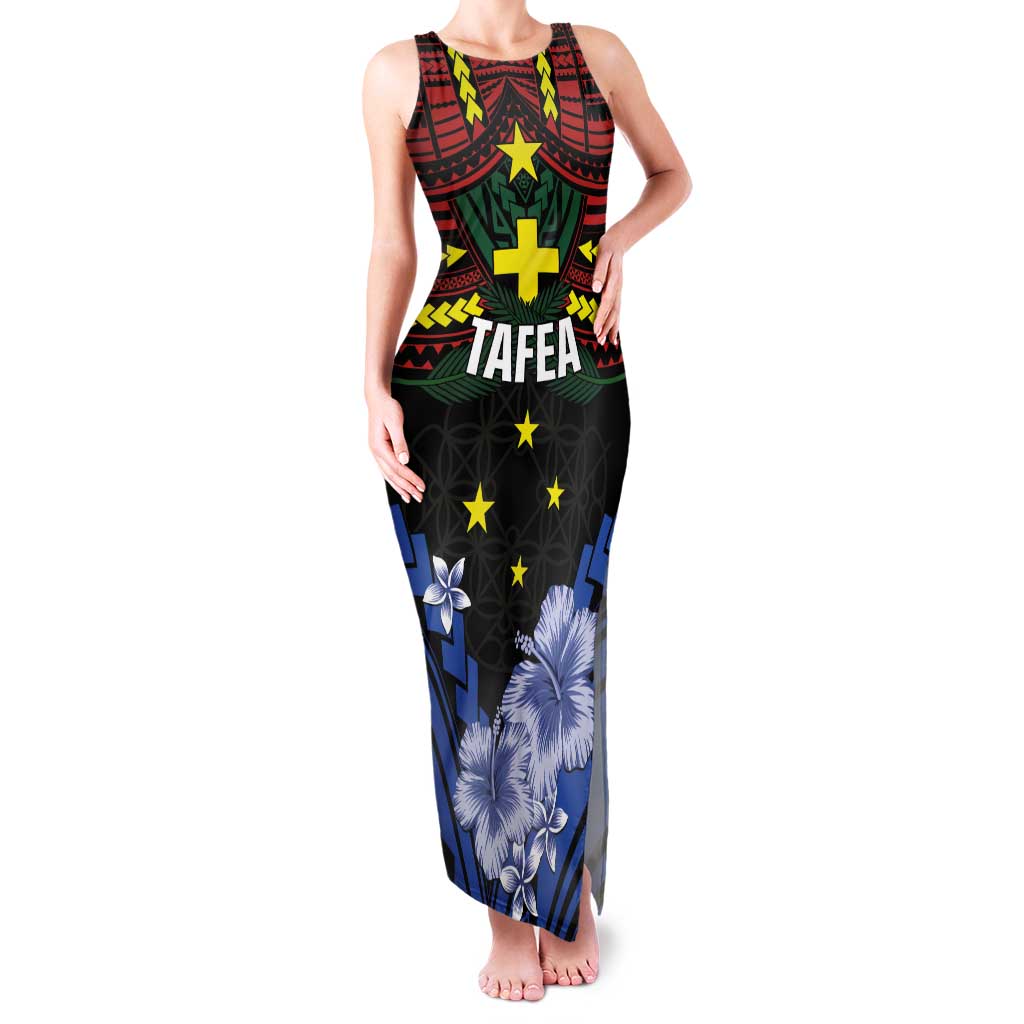 Personalised Vanuatu Tafea Province Tank Maxi Dress Unique Tropical Tribal Pattern LT01 Women Colorful - Polynesian Pride