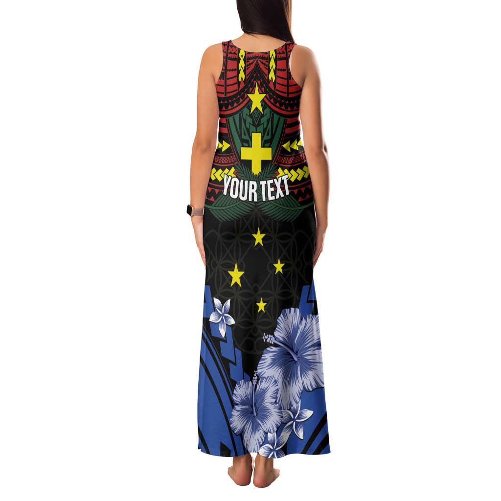 Personalised Vanuatu Tafea Province Tank Maxi Dress Unique Tropical Tribal Pattern LT01 - Polynesian Pride